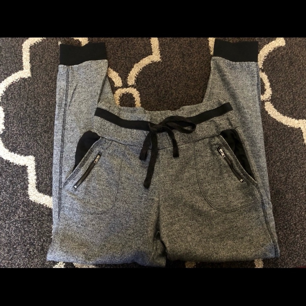 Black and Gray Jogger Pants